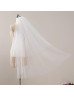 Ivory Pearl Wedding Veil Two Layer Fingertip Veil Raw-edge Bridal Veil Ivory Pearl Wedding Veil Two Layer Fingertip Veil Raw-edge Bridal Veil